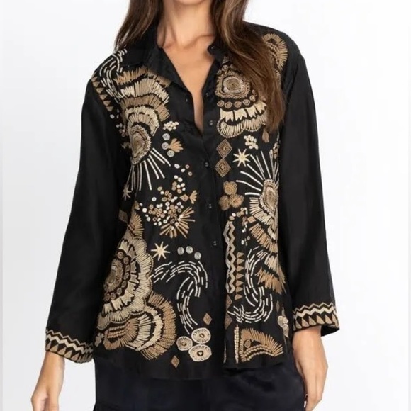 JOhNNY WAS SILK ANTONIA KIMONO SHIRT/KIMONO NWT (extremely oversized) - Picture 6 of 13